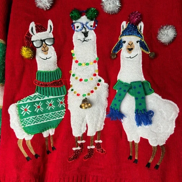 Ugly Christmas Sweater by Jolly Sweaters size Medium - Picture 4 of 7